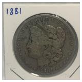 S - 1881 MORGAN SILVER DOLLAR (Z20)