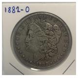 S - 1882-O MORGAN SILVER DOLLAR (Z15)