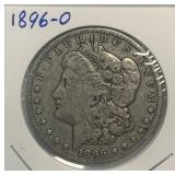 S - 1896-O MORGAN SILVER DOLLAR (Z22)