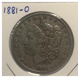 S - 1881-O MORGAN SILVER DOLLAR (Z21)