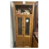 L -  CABINET / BOOKCASE (NO CONTENTS) 74X27" (KC10