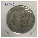 S - 1882-O MORGAN SILVER DOLLAR (Z10)