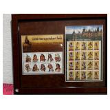 L - COLLECTIBLE STAMPS FRAMED 13X16" (C104)