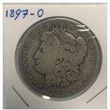 S - 1897-O MORGAN SILVER DOLLAR (Z14)