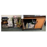 L - CABINET, SECURITY LIGHTS & CAMERA, BOOKS, MORE