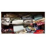 L - MIXED LOT OF TOWELS, IRONS (C75)