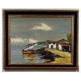 L - BRNARD BOSMAN ARTWORK FRAED 23X29" (C101)