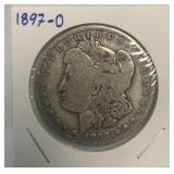 S - 1897-O MORGAN SILVER DOLLAR (Z7)