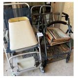 L - WALKERS, WHEELED CARTS, LAMP SHADES & MORE
