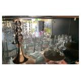 M - OXOAMP CANDLESTICK, MIXED LOT OF BARWARE (G65)
