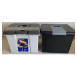 M - LOT OF 2 FILE BOXES (G12)