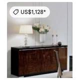 M - DRESSER/SIDEBOARD & MIRROR (NO CONTENTS) (A74)