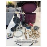 M - COSMETIC CASE, COSTUME JEWELRY & DISPLAYS