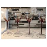 M - 4 PIECES VINTAGE STYLE PIER 1 STEMWARE (A46)