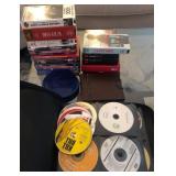M - LARGE LOT OF MIXED DVDS & VHS MOVIES