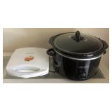 M - WAFFLE MAKER & CROCK-POT (A63)