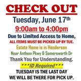 AUCTION PICK UP DAY & HOURS