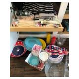 M - PLATES, PLATTERS, UTENSILS, BEVERAGE SERVERS