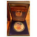K - 2000 COLORIZED AMERICAN EAGLE SILVER DOLLAR