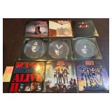 K - MIXED LOT OF HARD ROCK ALBUMS (L64)
