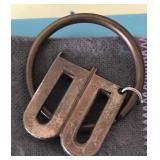 K - STERLING SILVER KEY RING (M24)