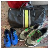 K - 2 PAIR OF SHOES & TOTE BG (M47)