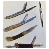 N - LOT OF 5 COLLECTIBLE POCKET KNIVES (38)