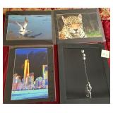 K - 4 PIECES OF FRAMED ART (M16)