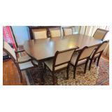 K - LEGACY CLASSIC DINING TABLE W/ 8 CHAIRS (L36)