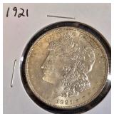 1921 - MORGAN SILVER DOLLAR (19)