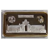 N - 1 OUNCE STERLING SILVER CAPITOL BLDG BAR (49)