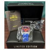 N - INVICTA LTD ED DC SUPERMAN WATCH W/ BOX (V4)