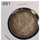 1887 - MORGAN SILVER DOLLAR (8)