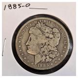 1885 O - MORGAN SILVER DOLLAR (4)