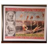 K - VTG BARNUM & BAILEY PROMOTION PRINT FRAMED