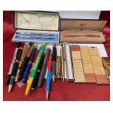11 - MIXED LOT OF PENS, MECHANICAL PENCILS, LEAD