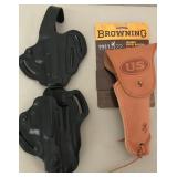 K - LOT OF 3 PISTOL HOLSTERS (L47)