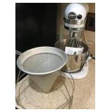 O - KITCHEN AID MIXER & CONE STRAINER (K27)
