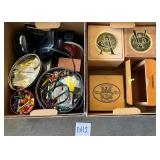 O - LOT OF GOLF TEES, WOODEN BOXES (G112)