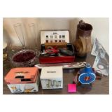O - GLASSWARE SETS, CANDLE HOLDERS, LOTS MORE