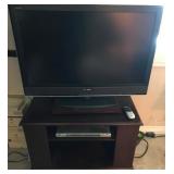 O - SONY 40"TV W/ REMOTE, DVD PLAYER & STAND (B3)
