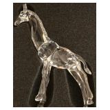 O - SWAROVSKI SILVER CRYSTAL  GIRAFFE FIGURINE (A1