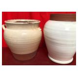 43 - NEW WMC 2 PLANTER POTS (1 AS IS) (T31)