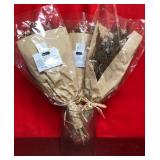 43 - NEW WMC BUNDLES OF DRIED FLOWERS & VASE (M170
