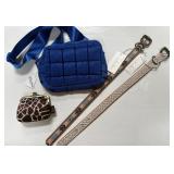 43 - NEW WMC FASHION BELTS, SHOULDER BAG, PURSE