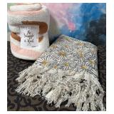 43 - NEW WMC 2 THROW BLANKETS (D50)