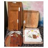 43 - NEW WMC WOODEN SERVING TRAYS, CHEESE BOARD