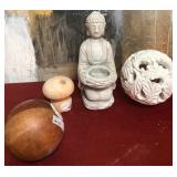43 - NEW WMC BUDDHA, DECOR SPHERES, FIGURINE