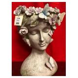43 - NEW WMC HEAD BUTTERFLY GODDESS PLANTER
