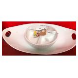 43 - NEW WMC DIVIDED DIP BOWL & CHIP DISH (M179)